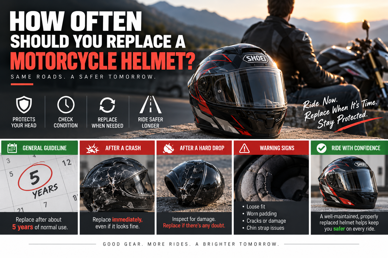 How Often Should You Replace a Motorcycle Helmet